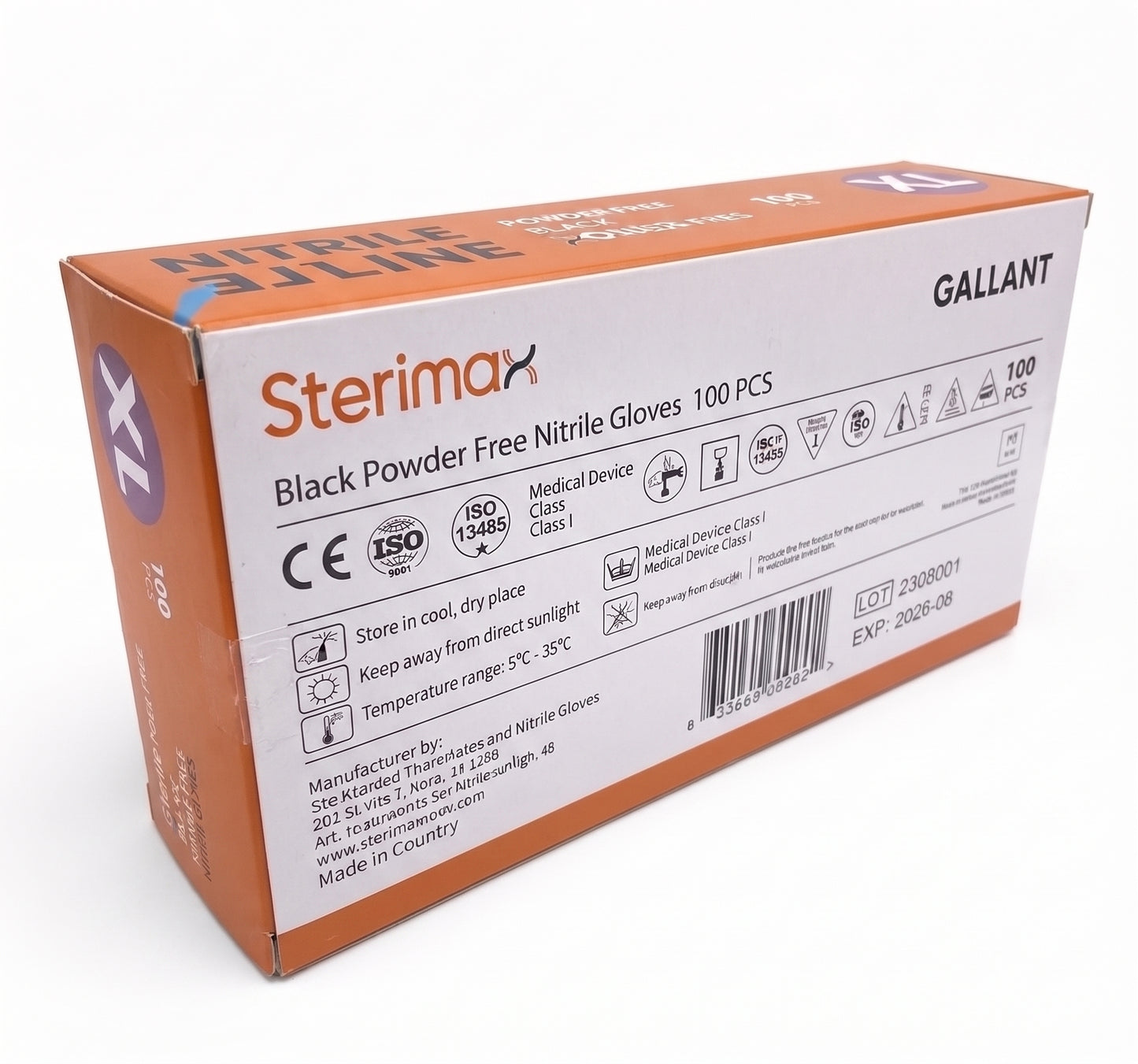 100 Black Heavy Duty Disposable Nitrile Gloves – Powder & Latex Free | S/M/L/XL | Box of 100