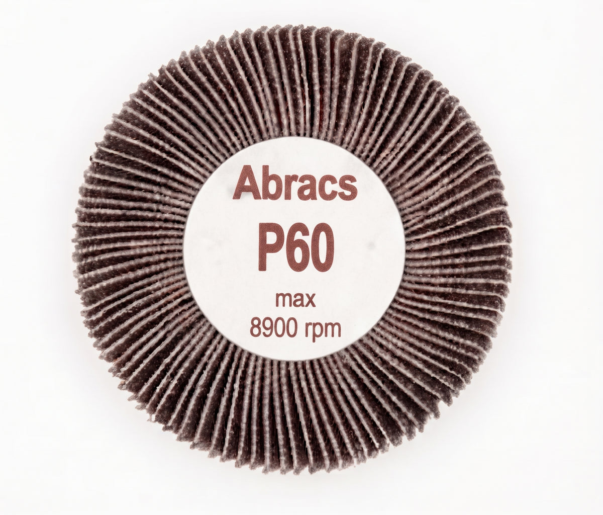 80 x 50mm Flap Wheel — 6mm Shank, Abracs Spindle Mounted