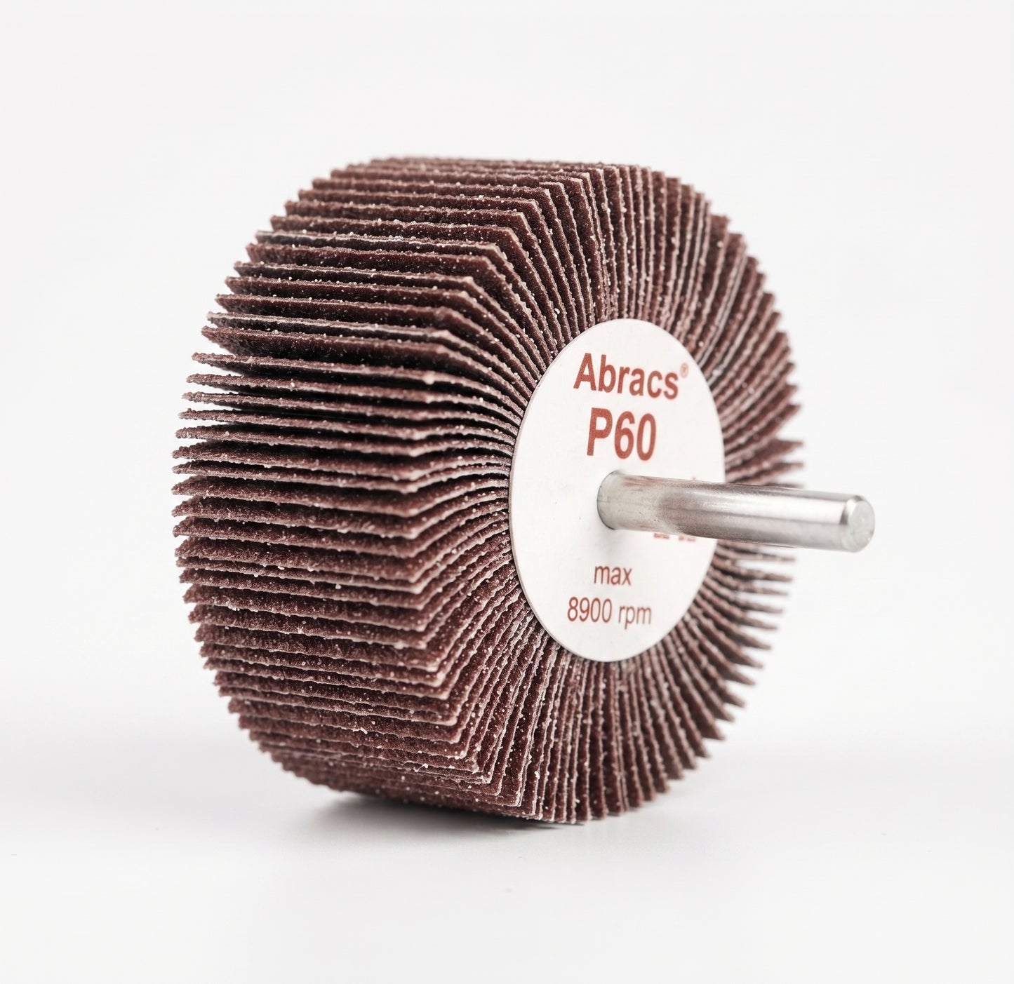 40 x 20mm Flap Wheel — 6mm Shank, Abracs Spindle Mounted
