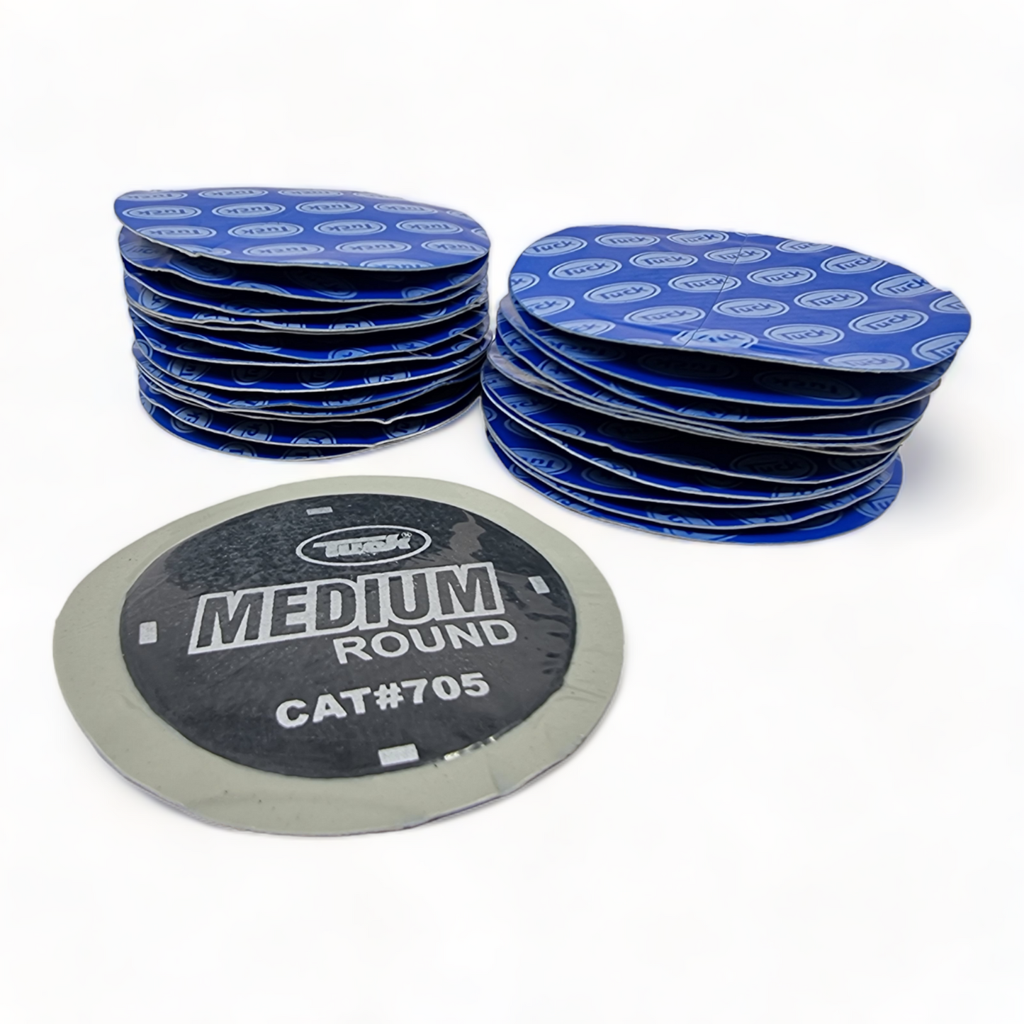 60mm Tyre Tube Repair Patches – Medium Inner Tube Puncture Patches (5–100 Pack)