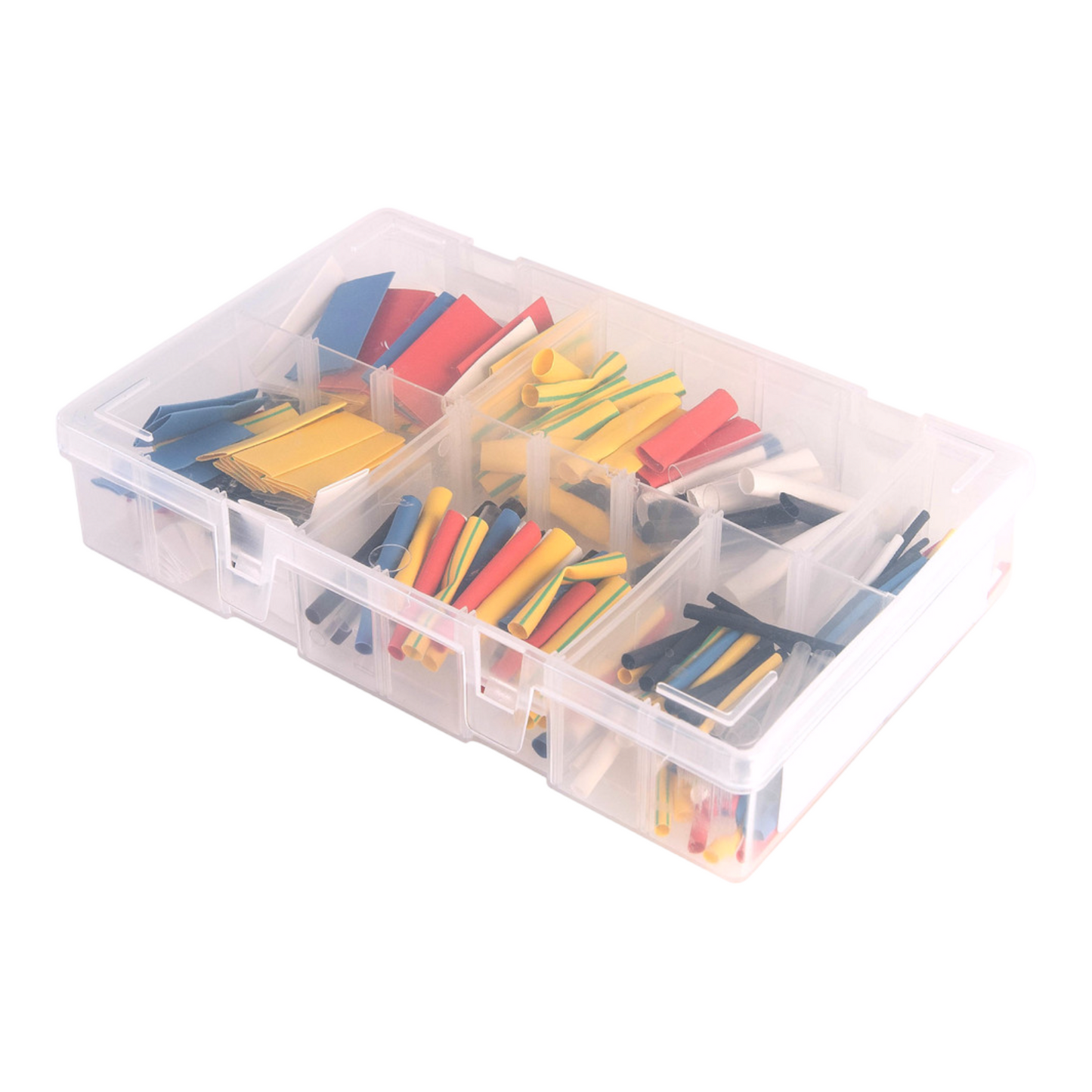 300Pcs Assorted Box of Coloured Heat Shrink Tubing 2:1 – 12.7mm x 40mm | Heatshrink Tubing Assortment