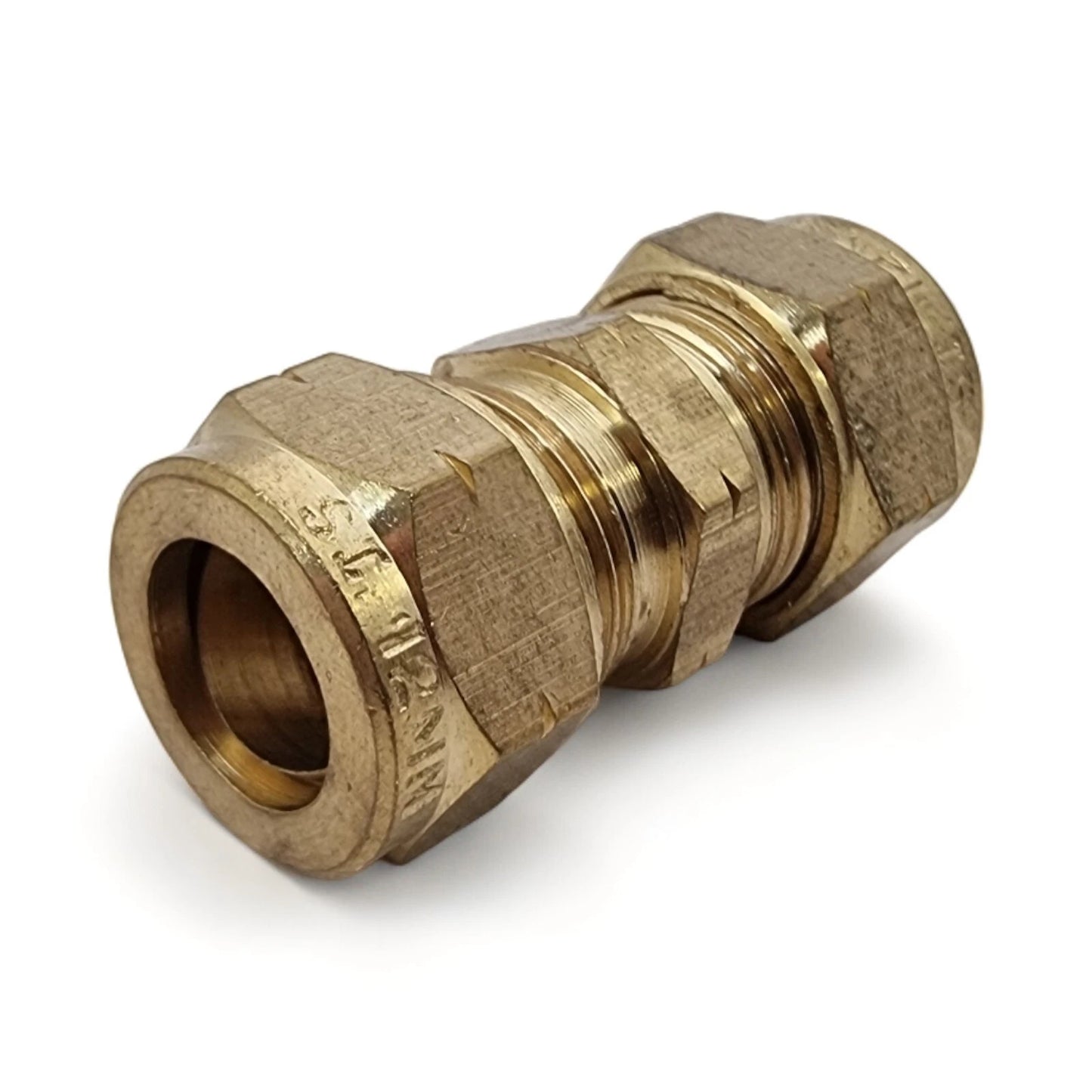 Brass Compression Pipe Fittings – Tube Couplings with Olives | Brass Tube Couplings (With Olives)