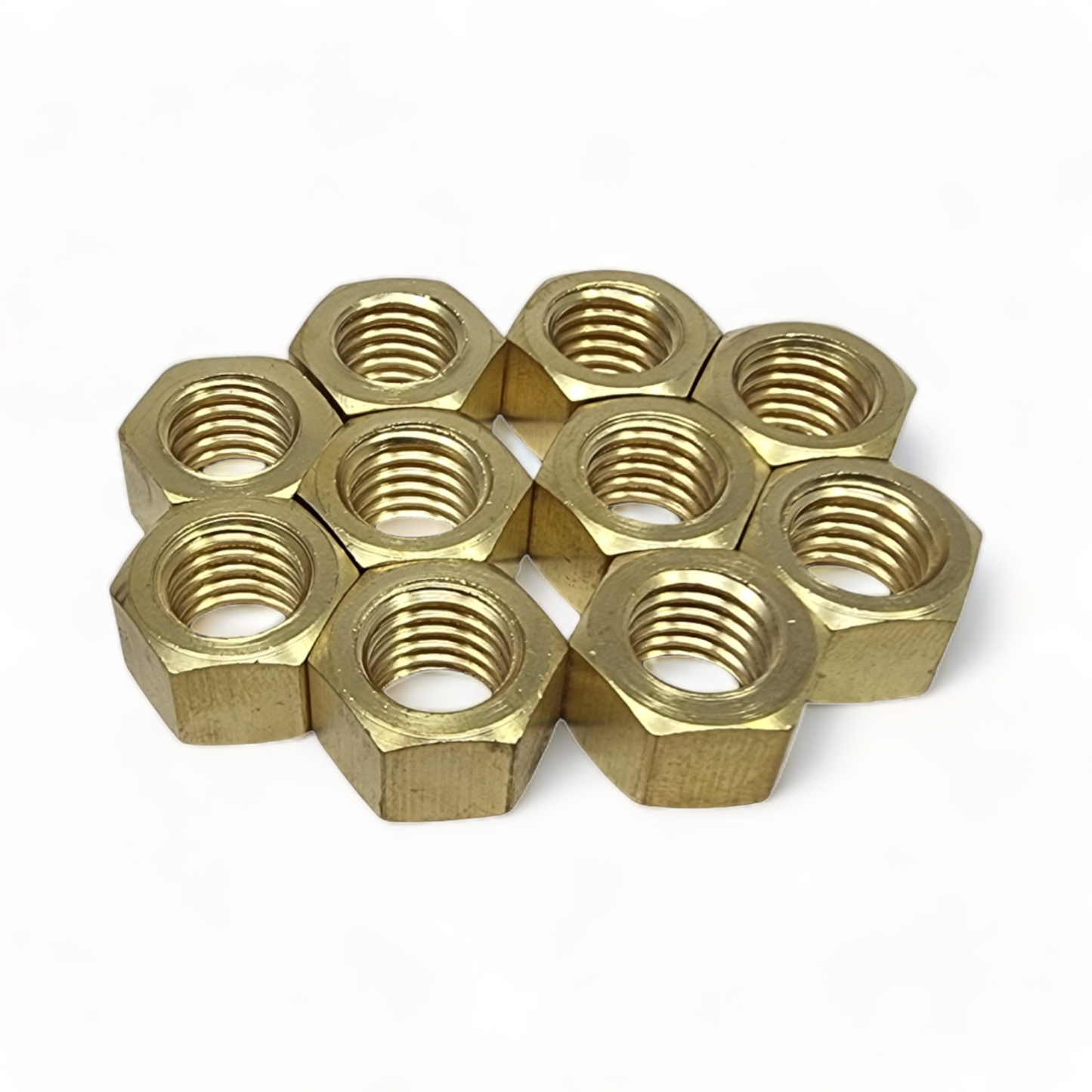 Brass Exhaust Manifold Nuts – High Temperature Hex Metric & UNF UNC Sizes M8 M10