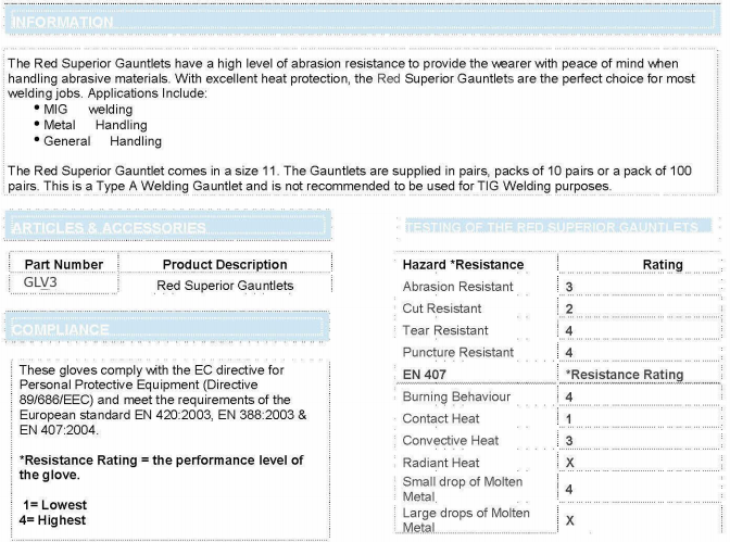 Red Superior MIG Welding Gauntlets Heat Resistant Leather Protective Gloves – Size 10 Heavy Duty Welding Gloves (1 Pair)