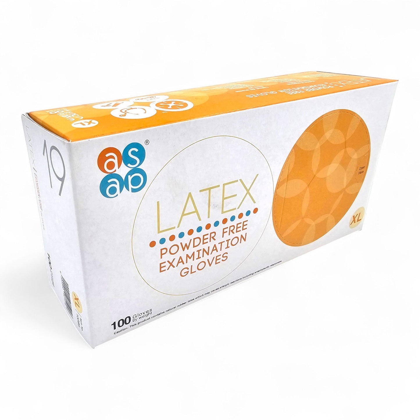 100 Disposable White Latex Gloves – Powder Free | Milky White | S/M/L/XL | Box of 100