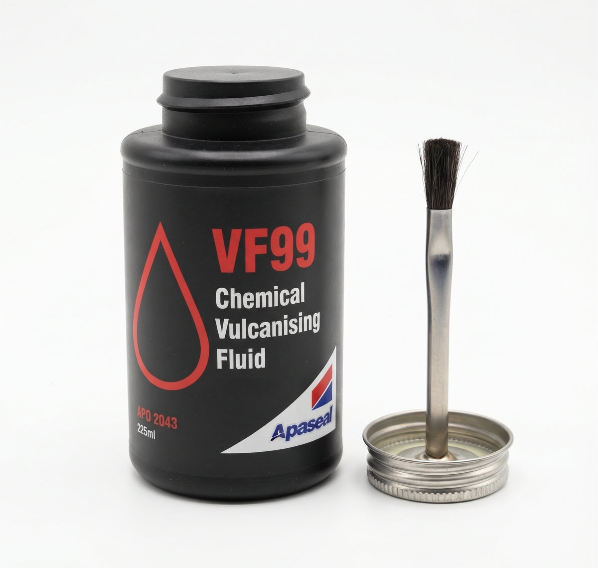 Vulcanising Cement Tyre Repair Kit – 235ml Glue with Brush & 50 Round Patches