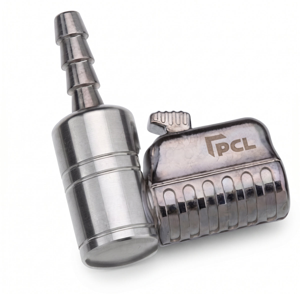PCL Single Tyre Valve Connector – Open End Straight Swivel Clip-On 1/4" RP | PCL Tyre Inflator Connector
