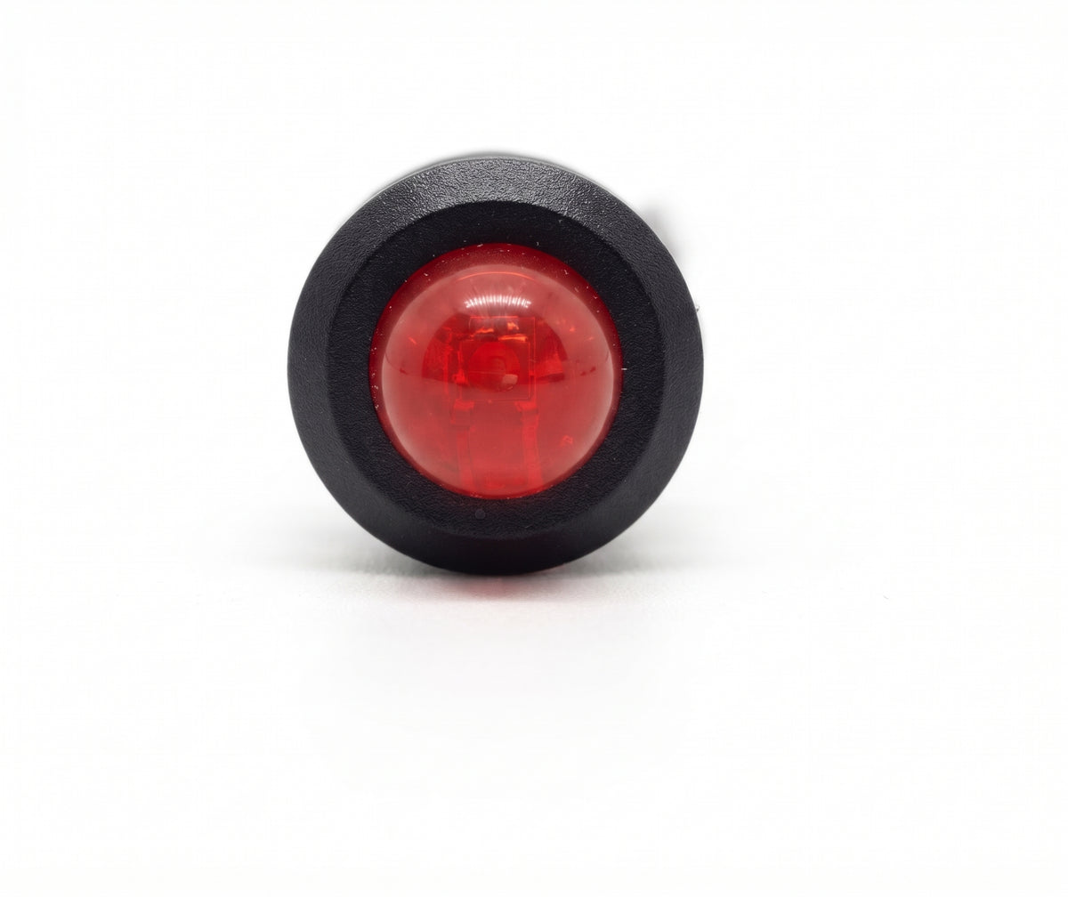 Flashing LED Indicator Light - Red, 12V, 8mm, Dummy Alarm / Immobiliser