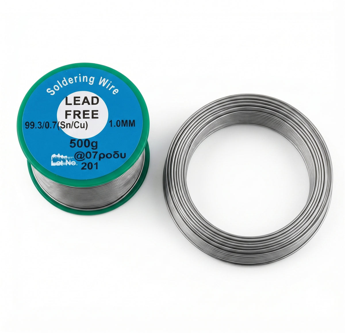 Lead Free Solder Wire Tin Fluxed Core 500g Rolls- 0.8mm