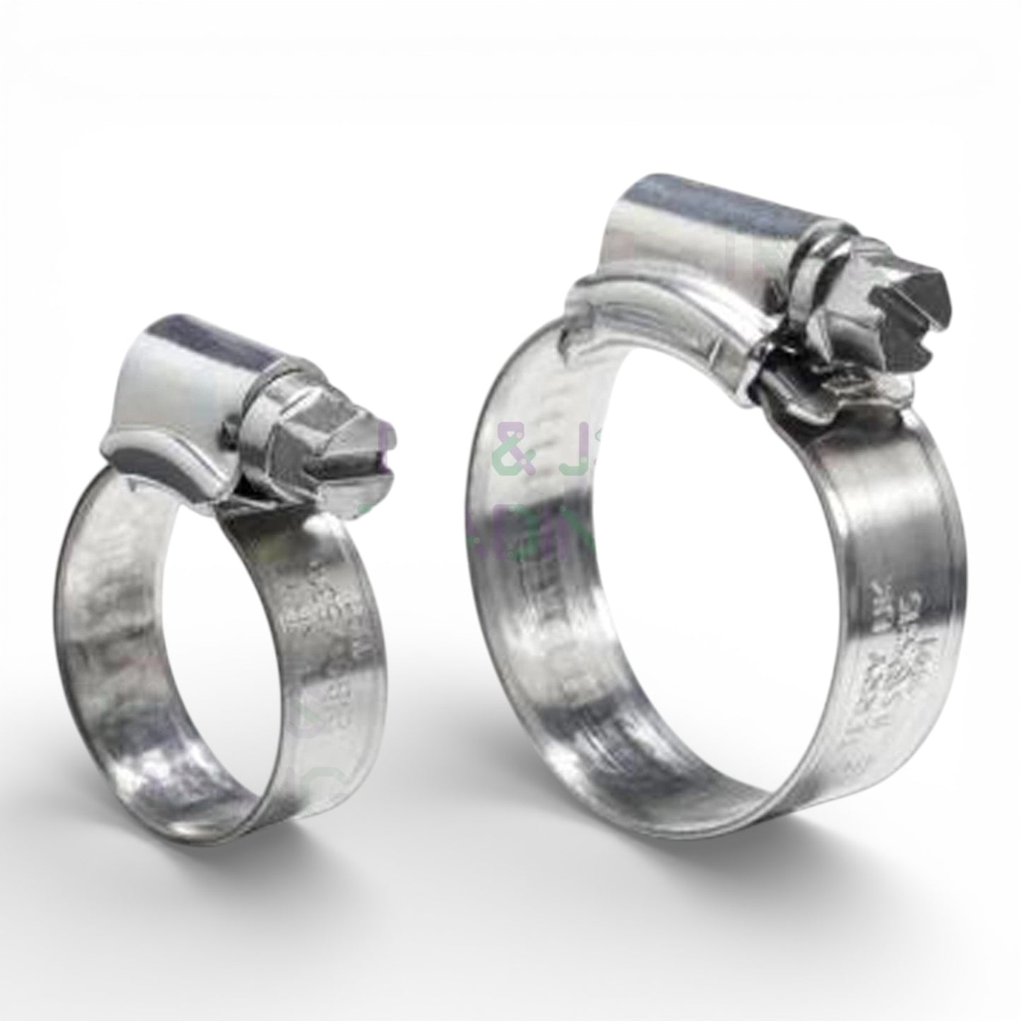 Mild Steel Hose Clips – Jubilee Clip Pipe Clamps | JCS Brand Bright Zinc Plated (BZP)