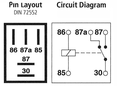 Micro Relay 5 Pin 12V 40A Changeover + Resistor – Mini Automotive Relay Car Van Marine (MRY13)