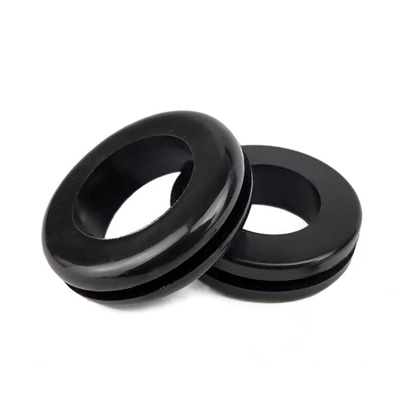 Rubber Wiring Grommets – Open Wiring Grommets 6mm–50mm | Black PVC Grommets