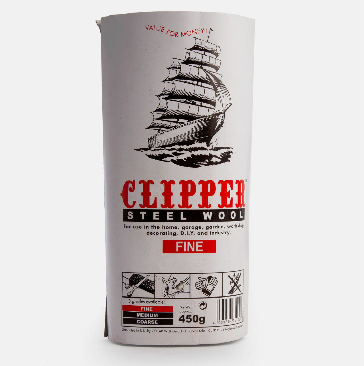 Clipper Steel Wire Wool – Fine, Medium & Coarse Grades | Flexible Abrasive for Cleaning, Polishing & Surface Prep