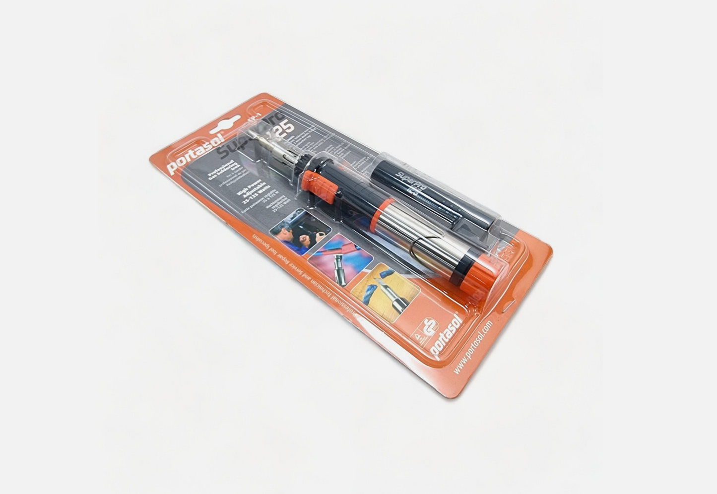 Portasol Super Pro 125 Gas Soldering Iron 25-125 Watts Cordless 2.4mm Double Tip