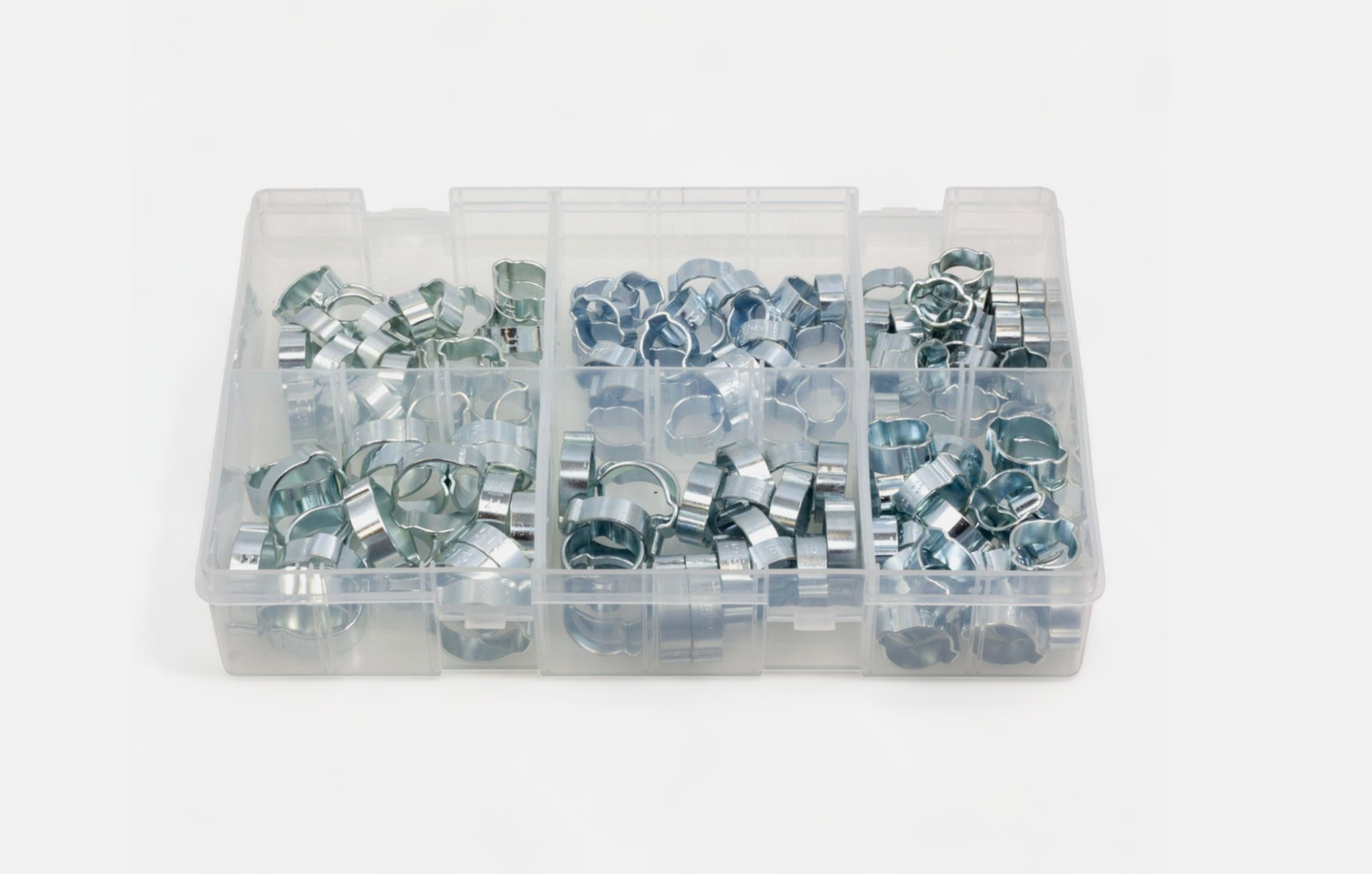 Double Ear O Clips Hose Pipe Clamps – Crimp O Clips for Air, Fuel, Silicone & Water | O Clips (Double Ear Clamps) (8–23mm)