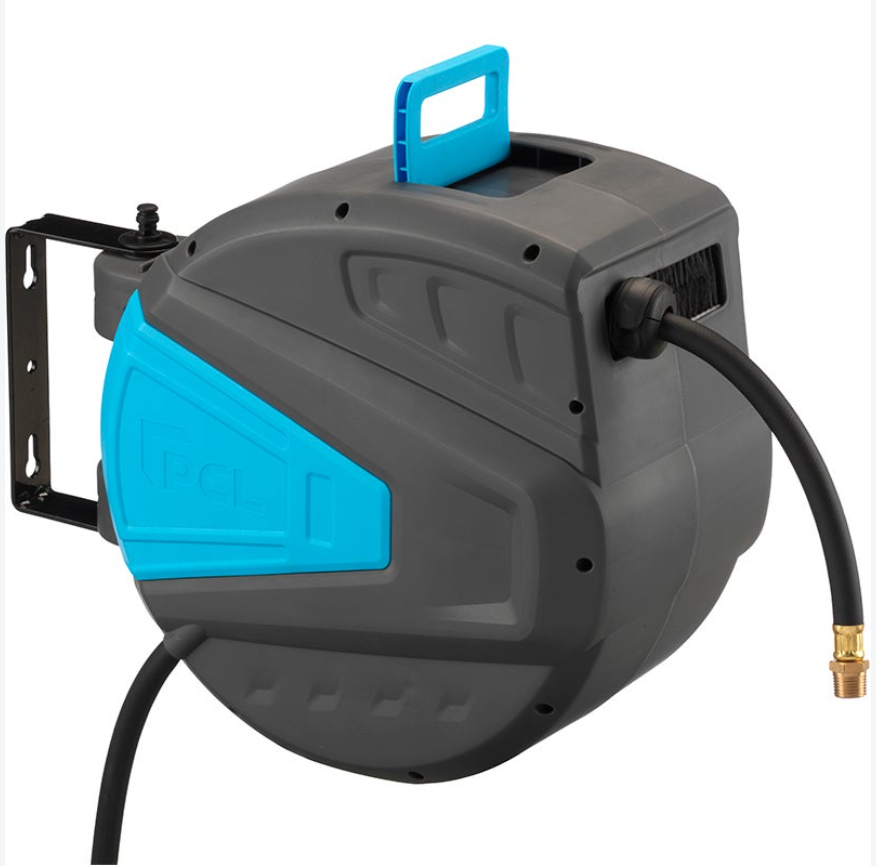 PCL HRA3L03 Wall Mounted Slow Retract Airline Hose Reel – 10mm x 20m Air Line | Workshop Pro Hose Reel