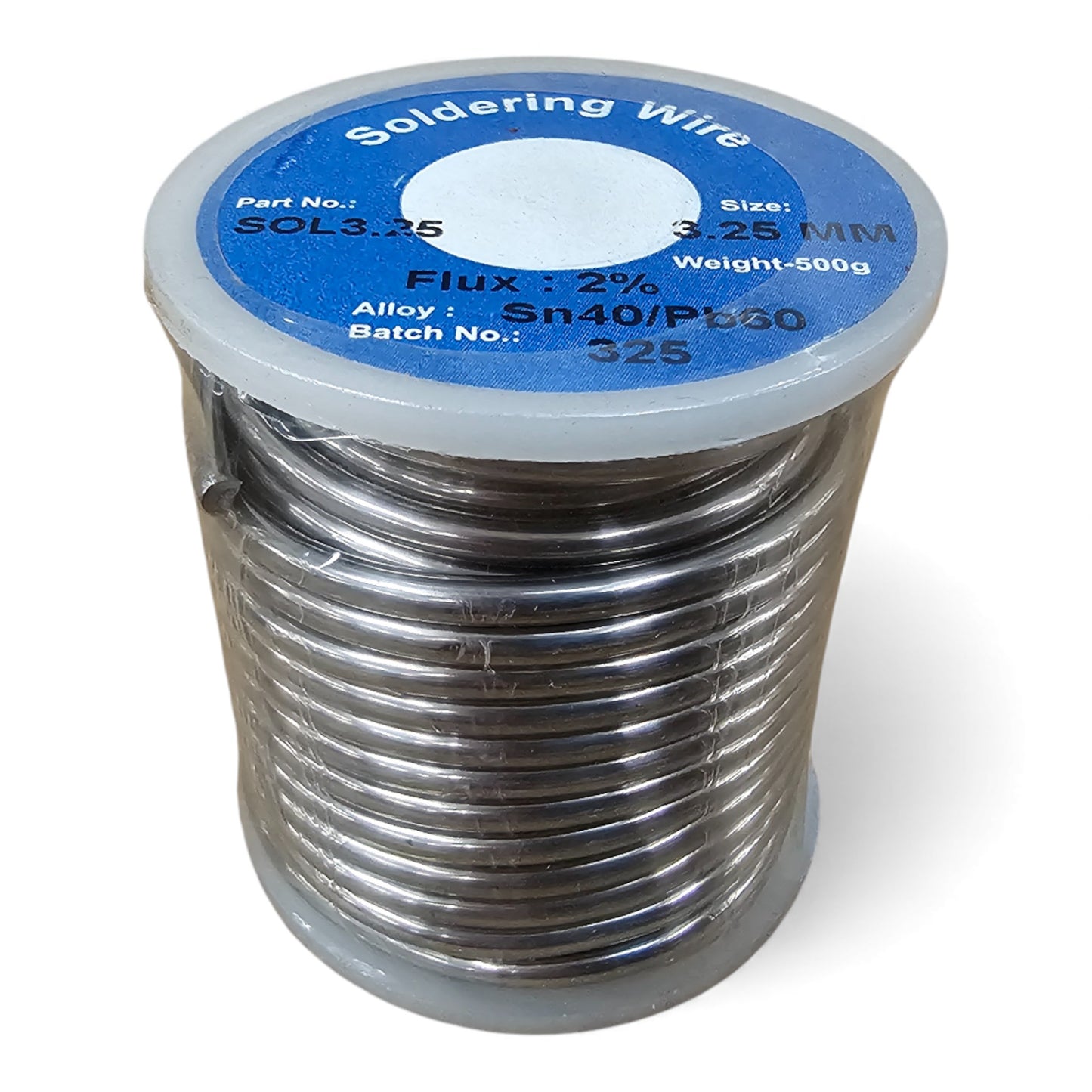 General Purpose Solder Wire – Fluxed Core | 500g Roll | 40% Tin / 60% Lead | 1.6mm |3.25mm