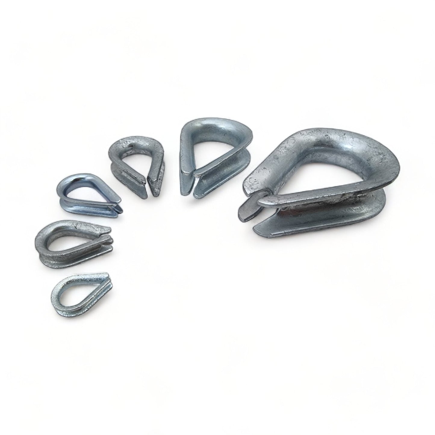 Wire Rope Thimbles Galvanised Steel Cable Loop Protectors 5mm–12mm Heavy Duty