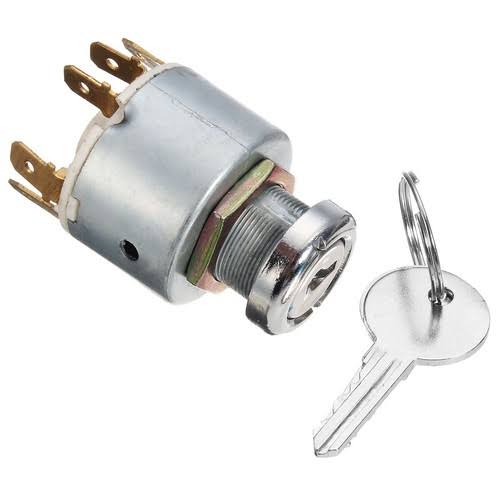 Universal 7-Pin Ignition Key Switch - 12V, 2 Keys