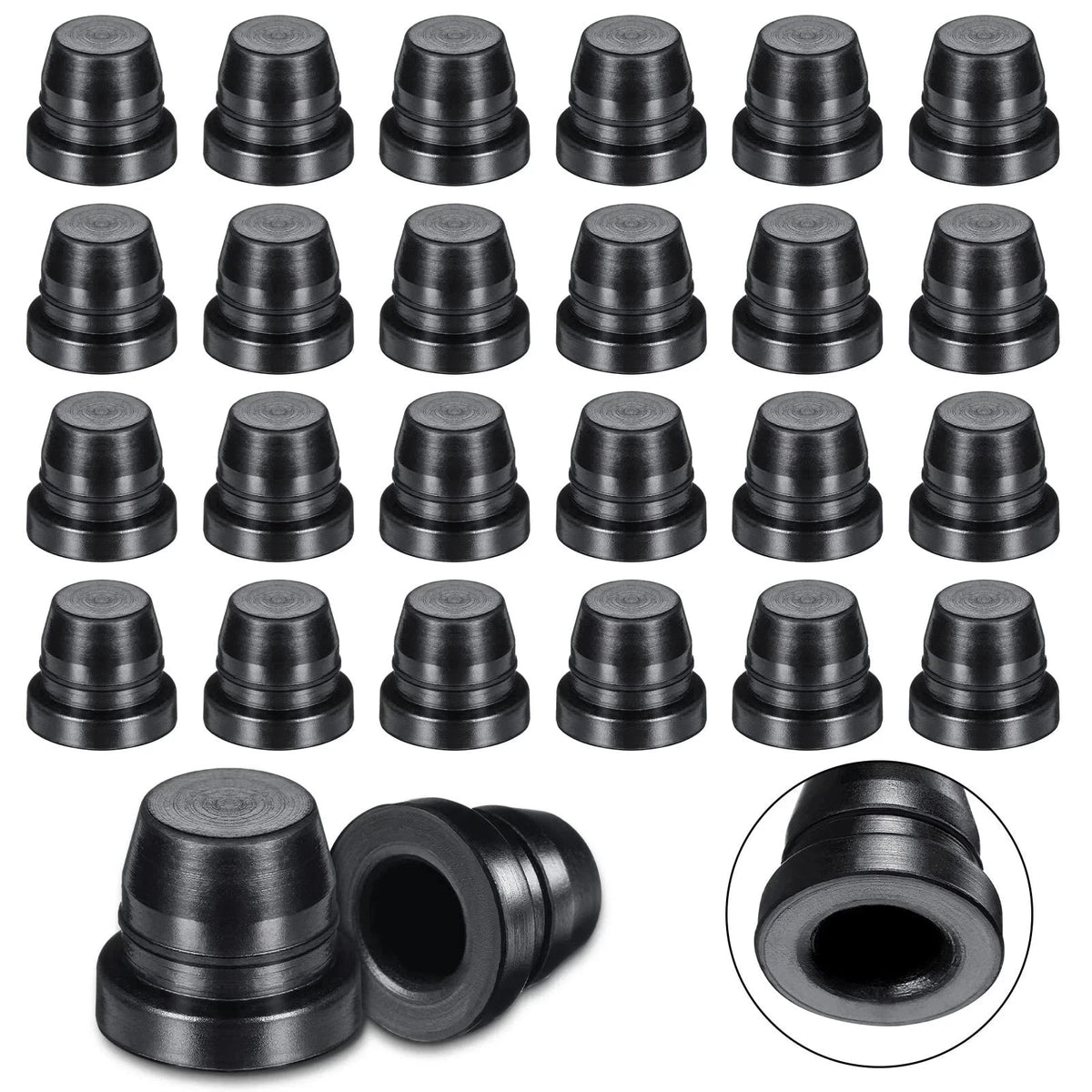 10x Rubber Brake Bleed Nipple Screw Covers – Premium Grease Caps | 6–7.5mm Fit | Black