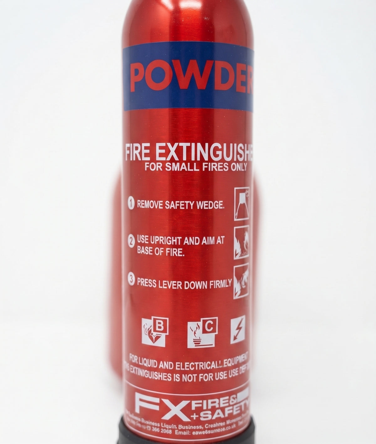 0.6kg Dry Powder Fire Extinguisher with Mounting Bracket – Small Car & Camper Fire Extinguisher 600g