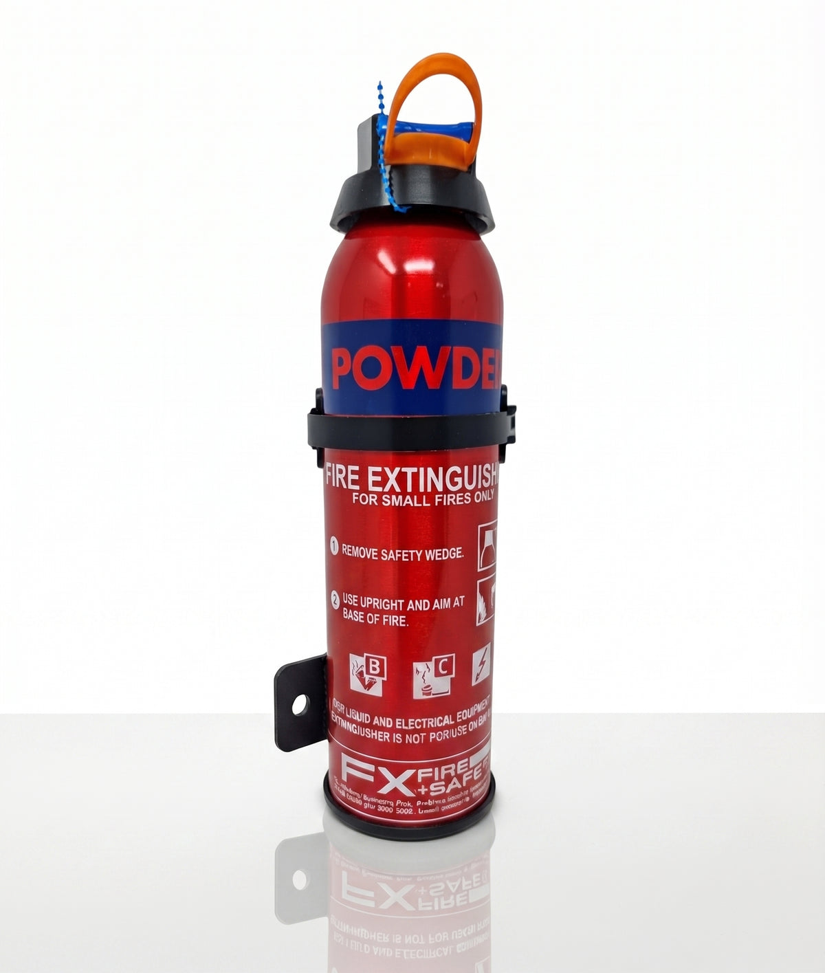 0.6kg Dry Powder Fire Extinguisher with Mounting Bracket – Small Car & Camper Fire Extinguisher 600g