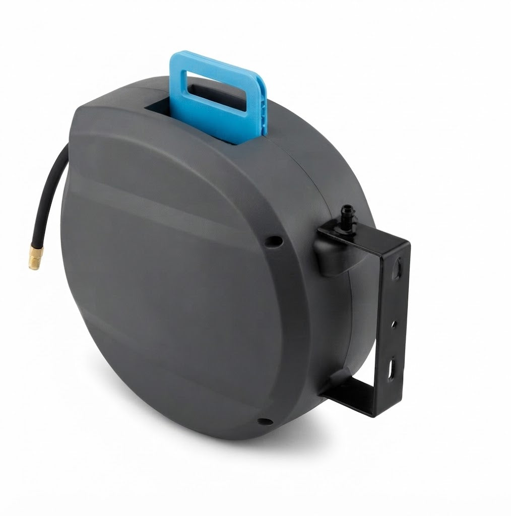PCL HRA3L03 Wall Mounted Slow Retract Airline Hose Reel – 10mm x 20m Air Line | Workshop Pro Hose Reel
