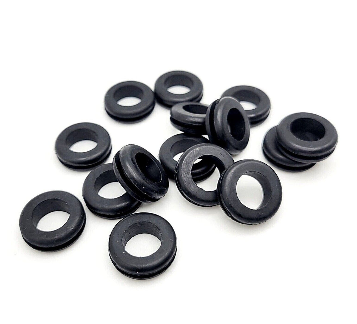 280Pcs Assorted Box of Wiring Grommets – Open Rubber Grommets 6mm–25mm | 280x Wiring Grommets