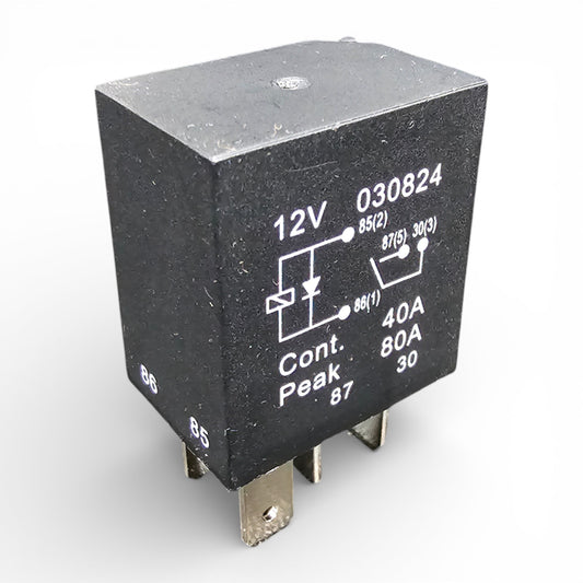 Micro Relay 4 PIN 12V 40A + Diode Normally Open Mini Relay – Car Van Marine | MRY3