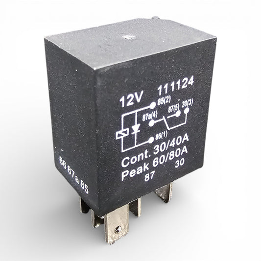 Micro Relay 5 Pin 12V 40A Changeover + Diode – Mini Automotive Relay Car Van Boat (MRY11)
