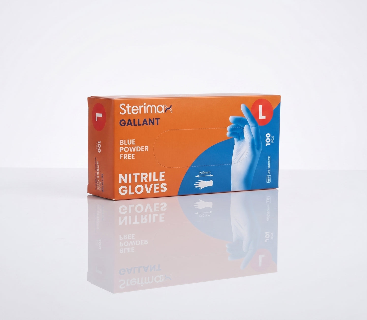 100 Blue Disposable Nitrile Gloves – Powder Free & Latex Free | S/M/L/XL | Box of 100