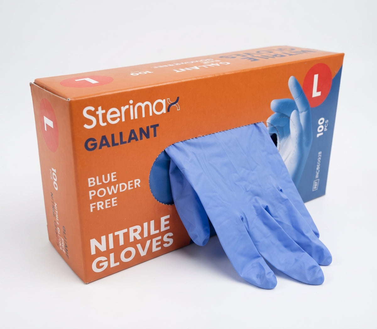 100 Blue Heavy Duty Disposable Nitrile Gloves – Powder & Latex Free | S/M/L/XL | Box of 100
