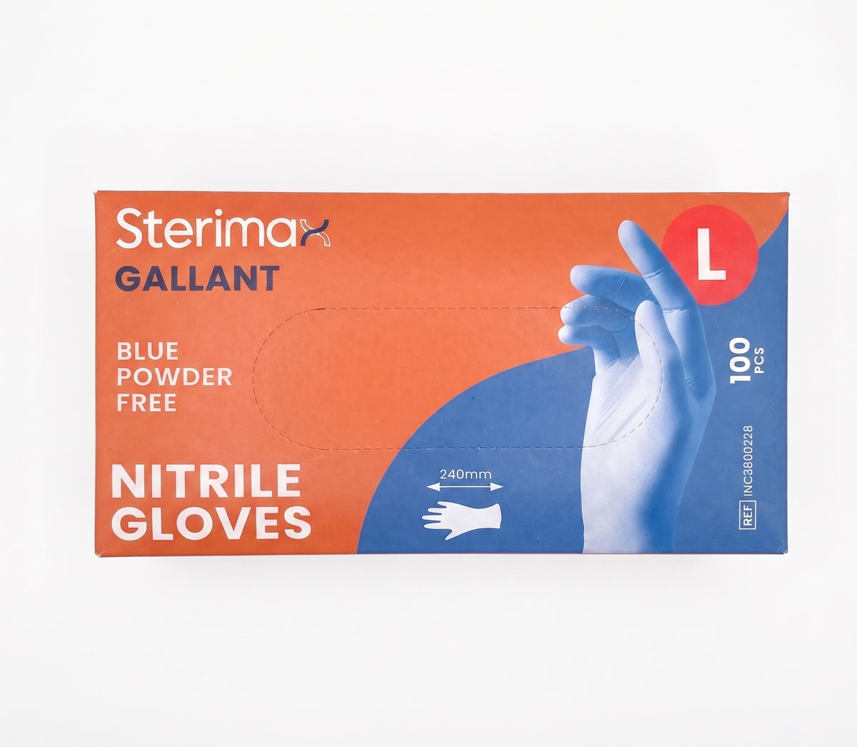 100 Blue Heavy Duty Disposable Nitrile Gloves – Powder & Latex Free | S/M/L/XL | Box of 100