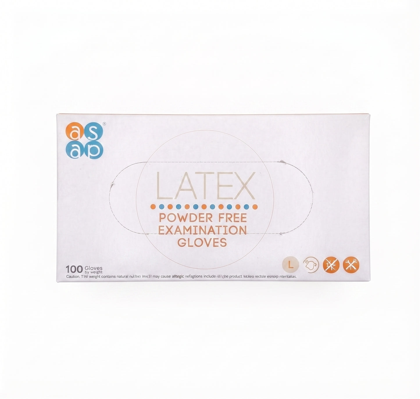 100 Disposable White Latex Gloves – Powder Free | Milky White | S/M/L/XL | Box of 100