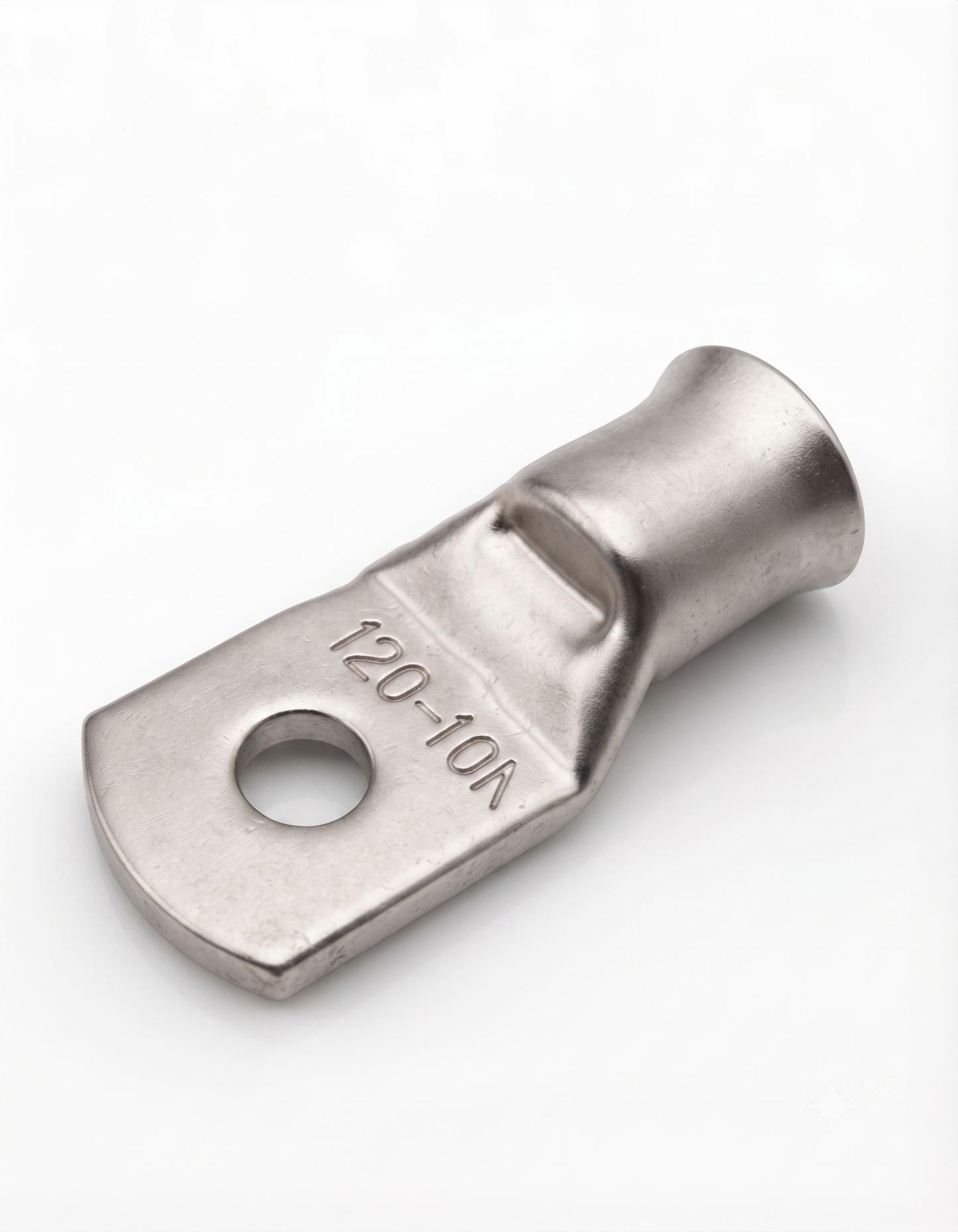 120mm² Copper Tube Terminals– Tinned Battery Cable Lugs (Ring Crimp)