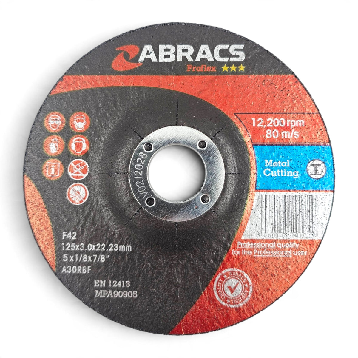 125mm x 3mm Metal Cutting Disc (5") — Abracs Depressed Centre