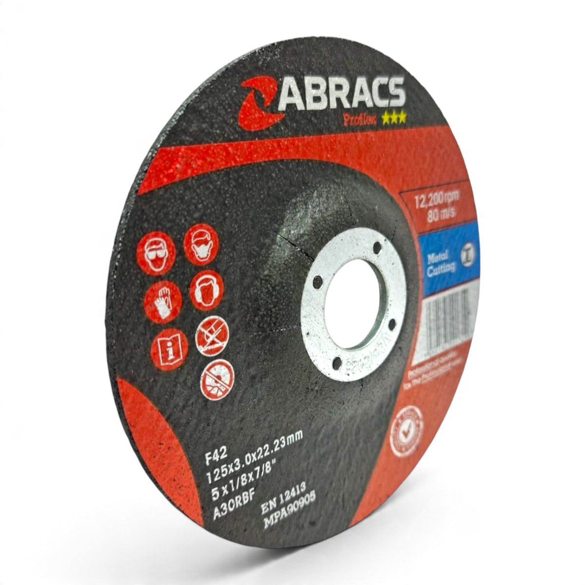 125mm x 3mm Metal Cutting Disc (5") — Abracs Depressed Centre