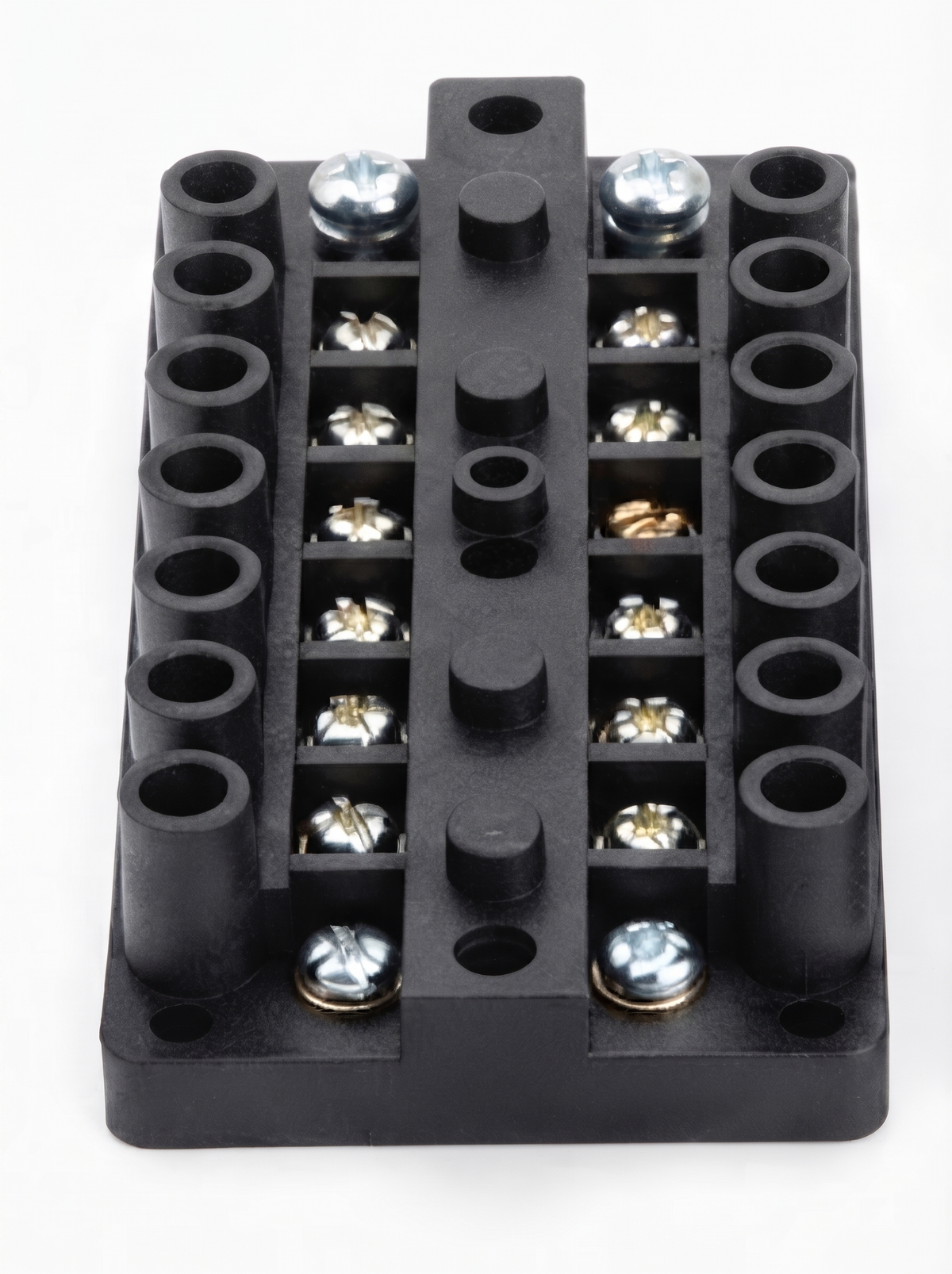 12 Way Connector Strip (Choc Block) - Black, 3A to 60A