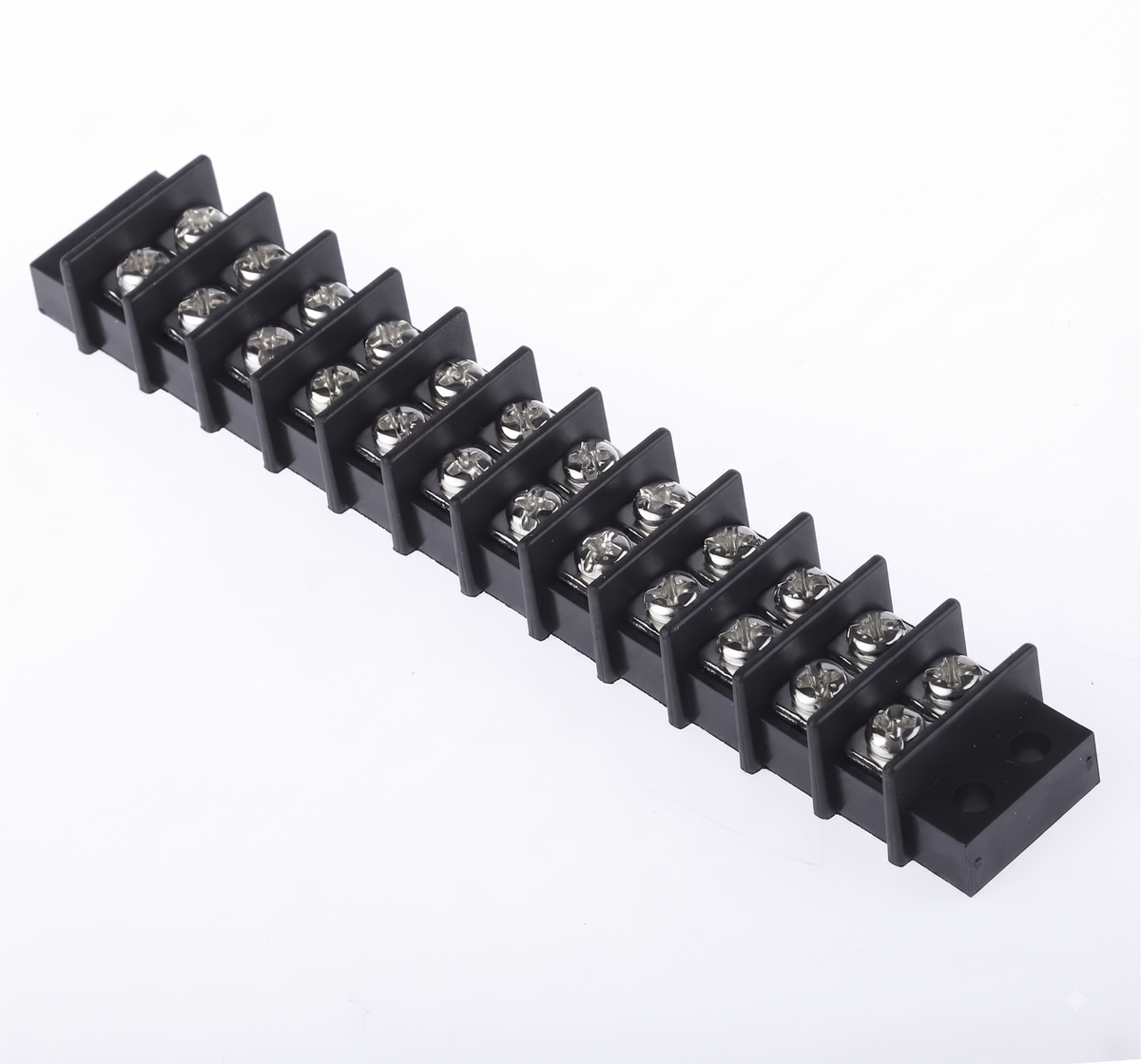 12 Way Connector Strip (Choc Block) - Black, 3A to 60A