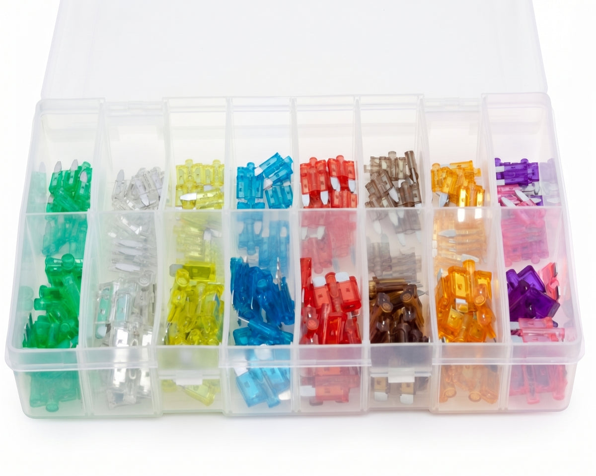 50pc Assorted Maxi Blade Fuse Box - 20A to 100A