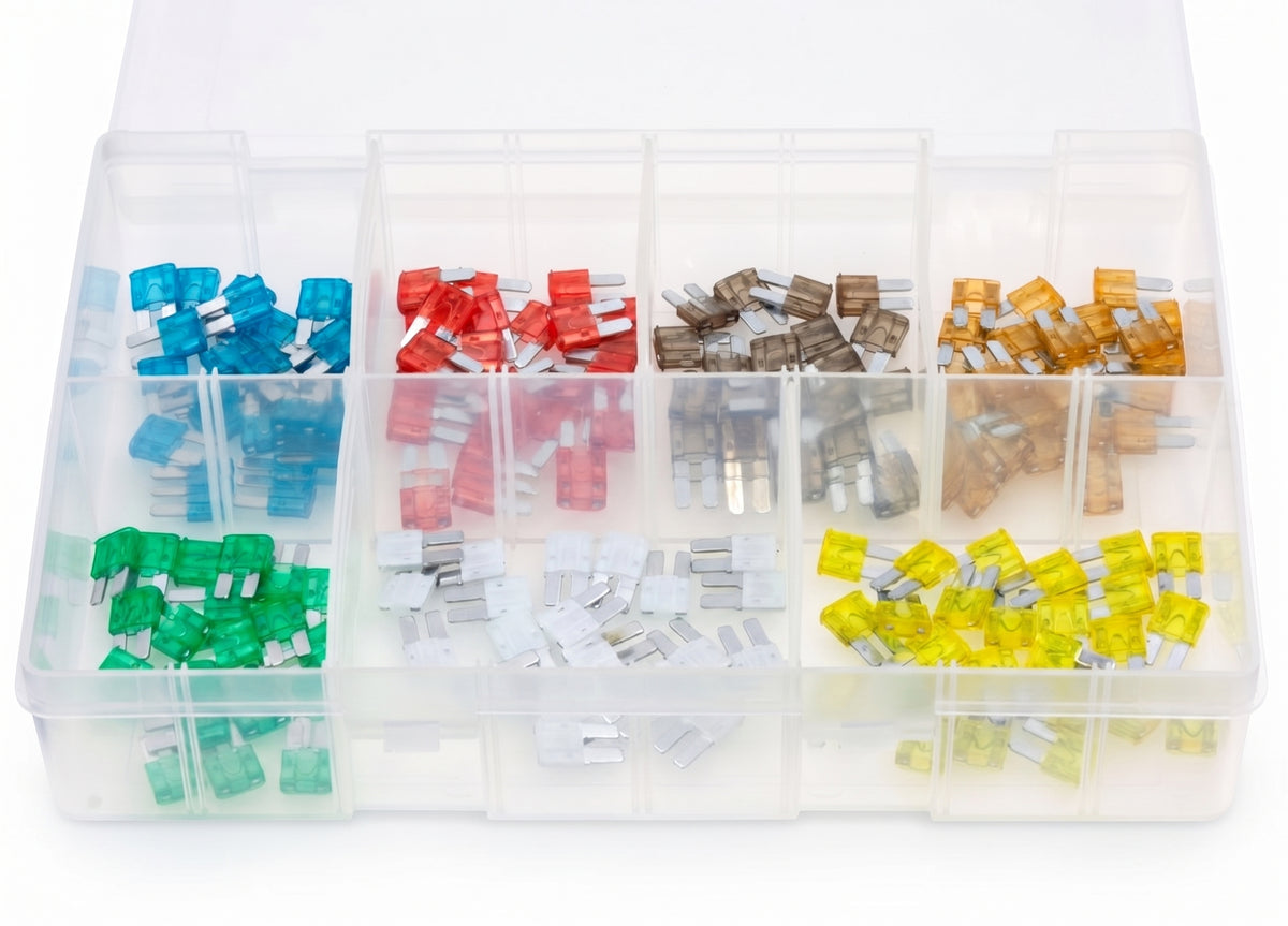 160pc Assorted MICRO2 Blade Fuses Box - 5A to 30A