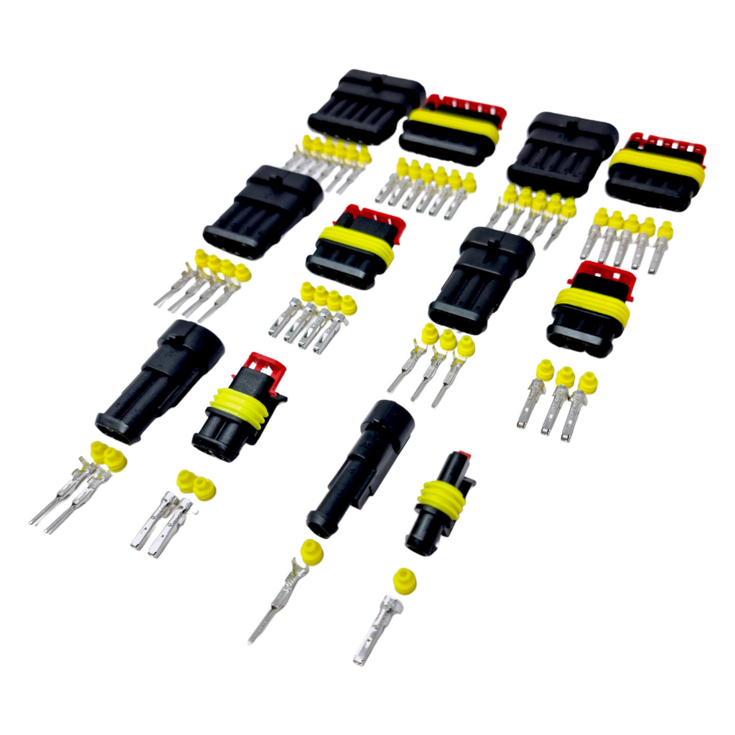 Superseal Waterproof Wiring Connectors 0.5–1.5mm² – 1 to 6 Way (12V / 24V)