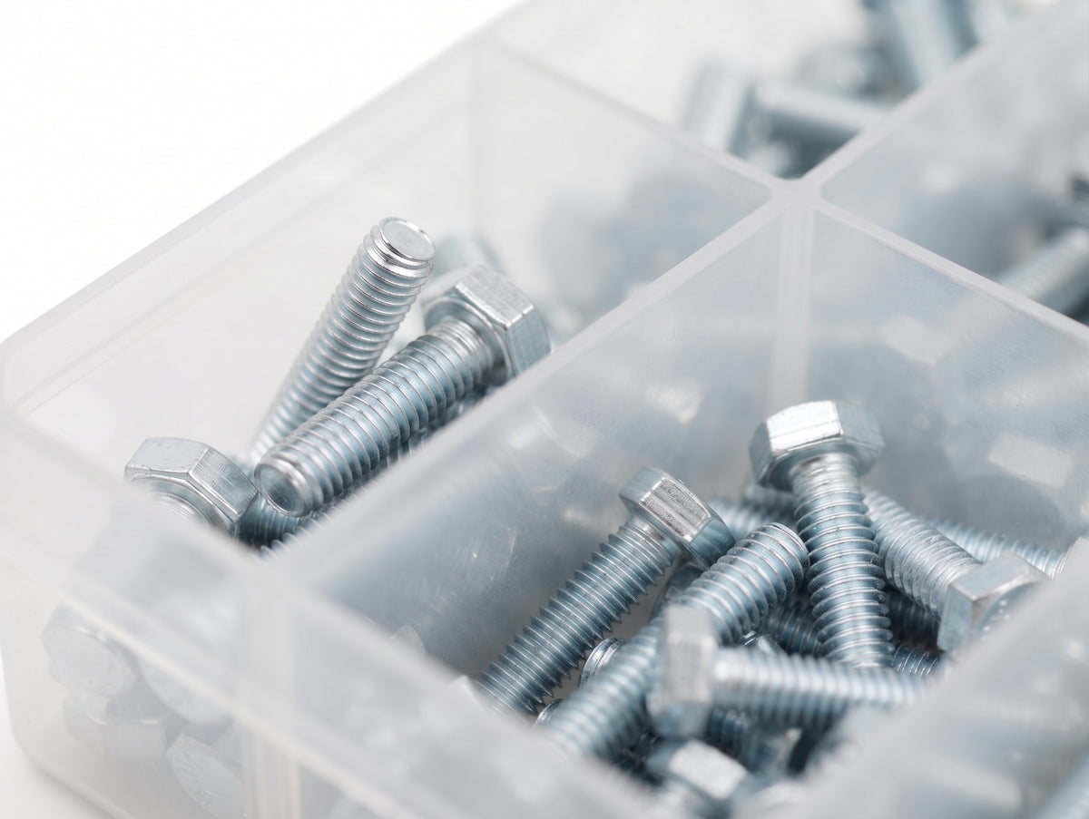 150pc Assorted Setscrews Box - M5 to M10, BZP DIN 933