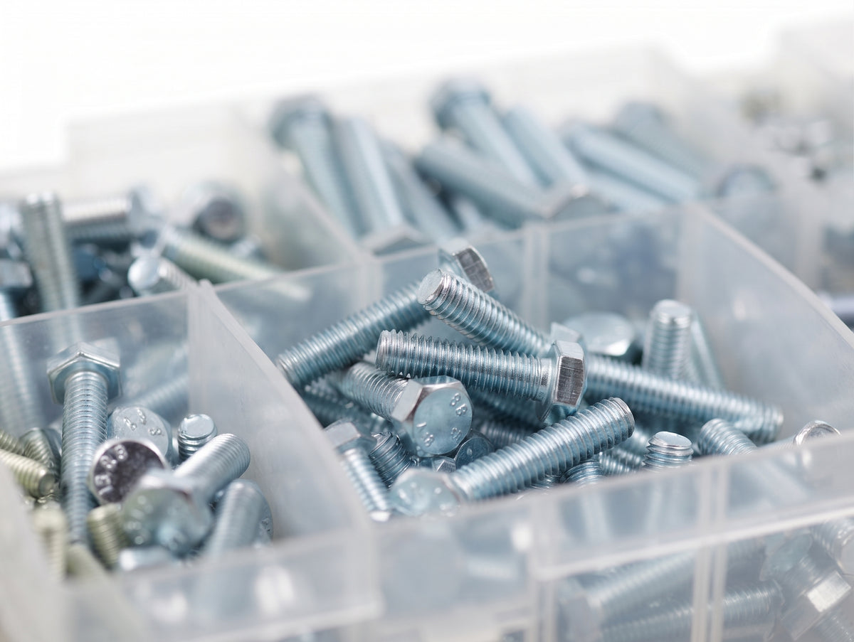 150pc Assorted Setscrews Box - M5 to M10, BZP DIN 933