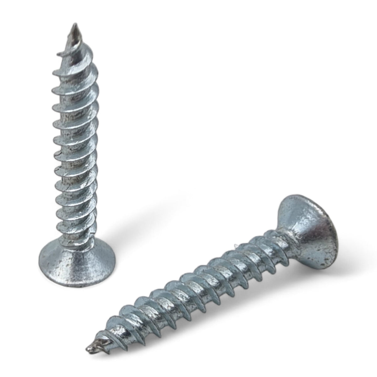 Woodscrews - Twin Thread Pozi Countersunk, BZP, 6g to 12g