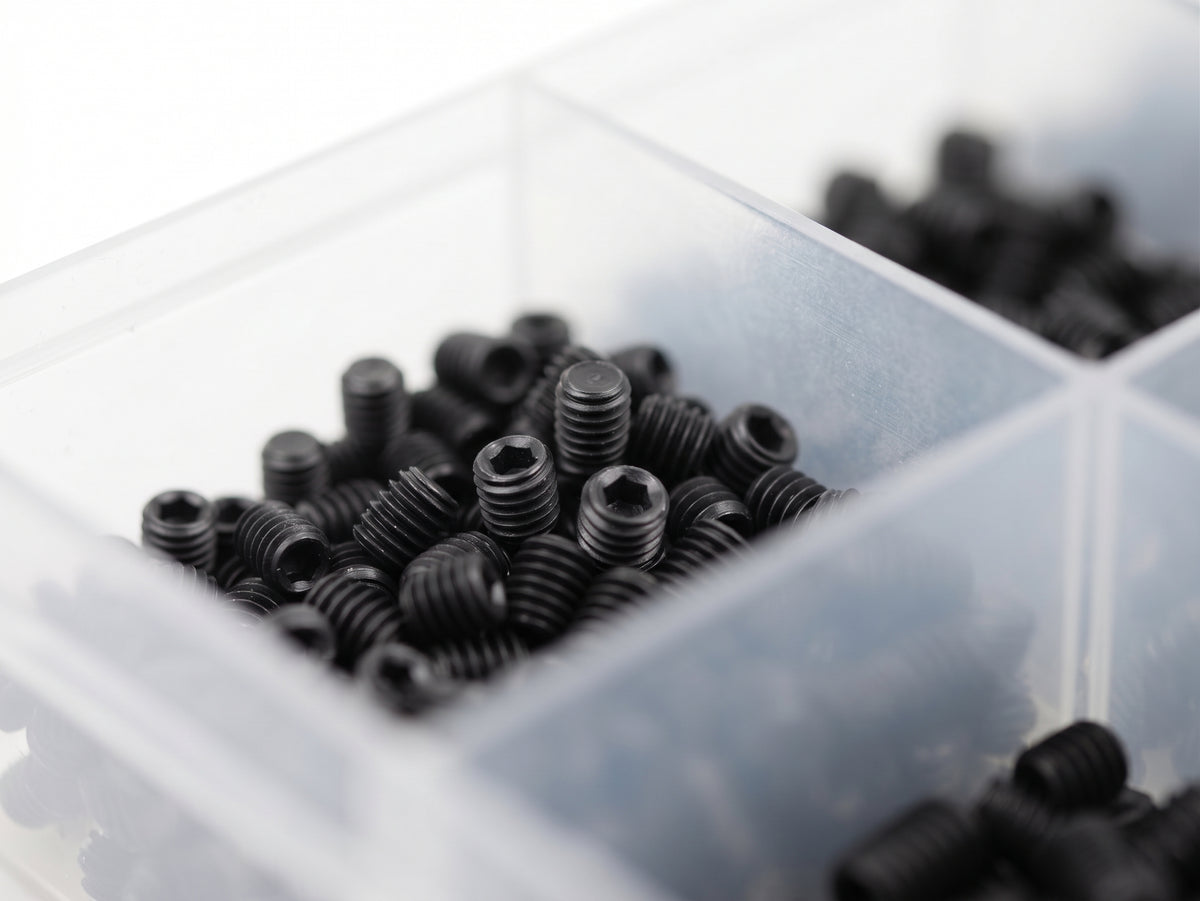 250pc Assorted Grub Screws Box - Socket Set Screws, M4 to M10
