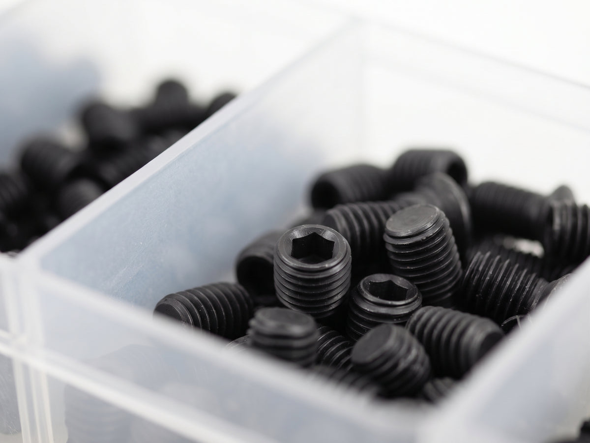 250pc Assorted Grub Screws Box - Socket Set Screws, M4 to M10