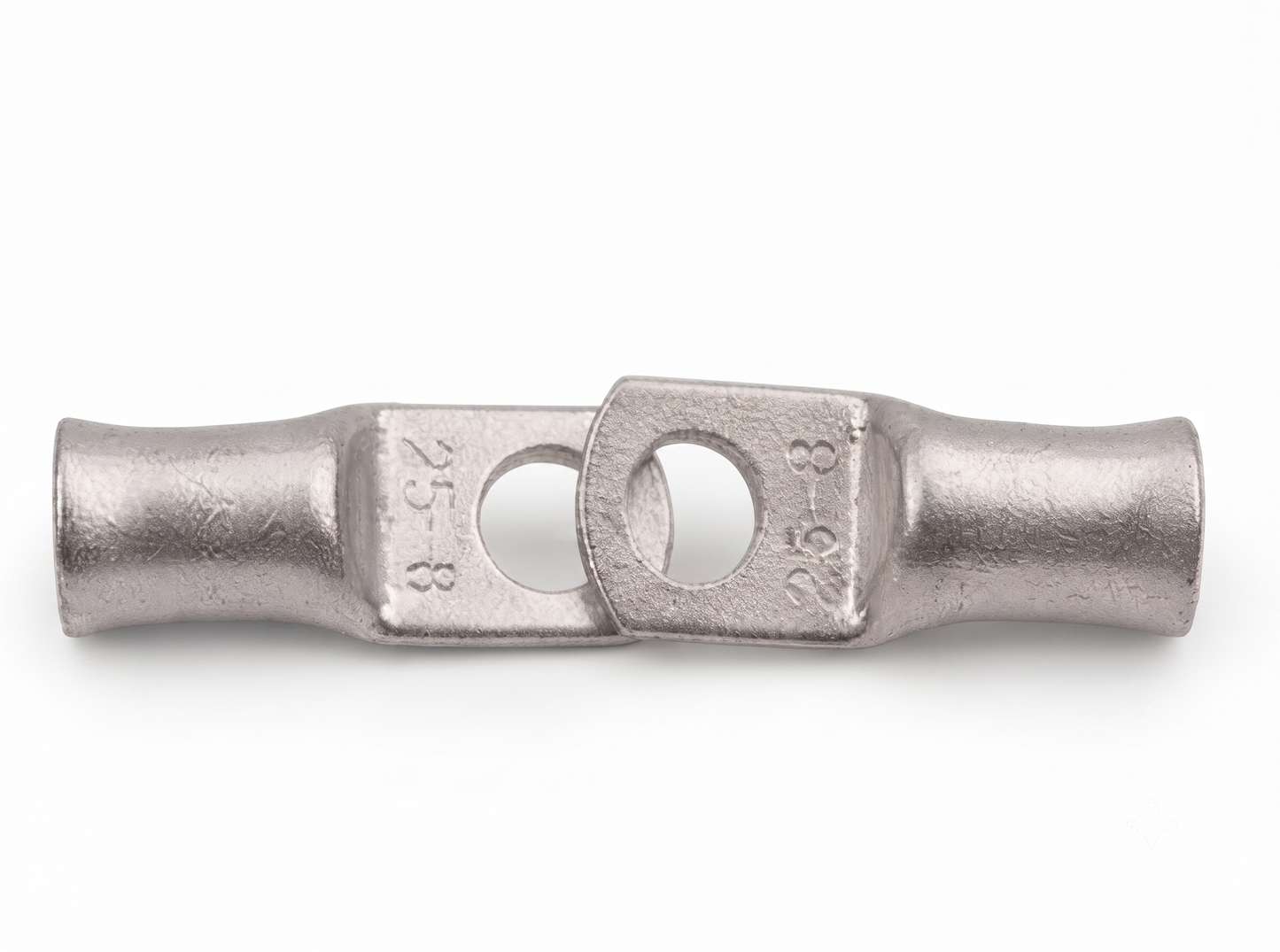 25mm² Copper Tube Terminals – Tinned Battery Cable Lugs (Ring Crimp)