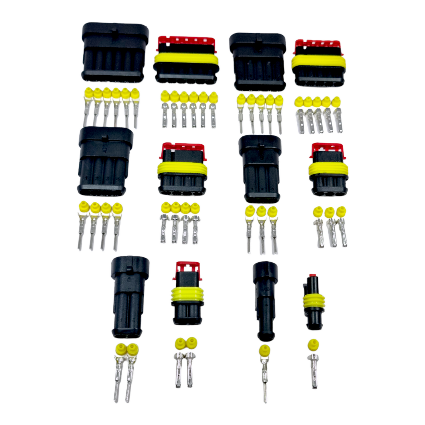 Superseal Waterproof Wiring Connectors 0.5–1.5mm² – 1 to 6 Way (12V / 24V)