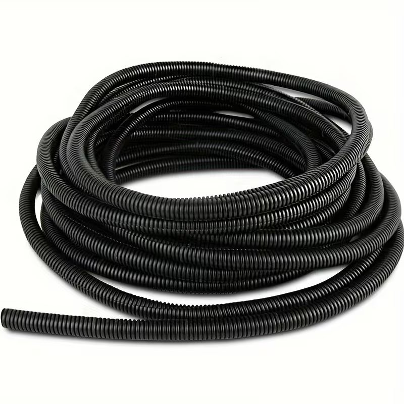 Flexible Cable Conduit – Non-Split Nylon Loom Tubing, Black